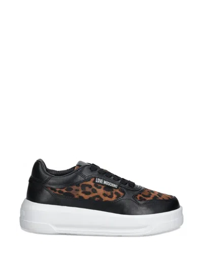 Love Moschino Leopard-print Sneakers In Animal Print