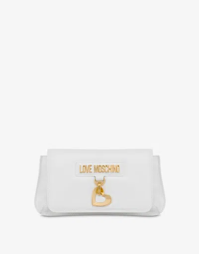 Love Moschino Limited Edition Calfskin Clutch In White