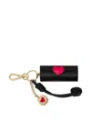 Love Moschino Lipstick Keyring Holder In Black