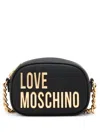 Love Moschino Logo-appliqué Crossbody Bag In Black