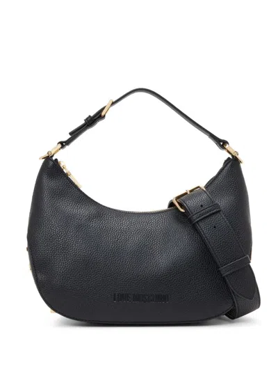 Love Moschino Logo-appliqué Tote Bag In Black