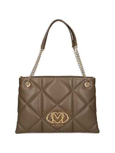 Love Moschino Logo-appliqué Tote Bag In Pink