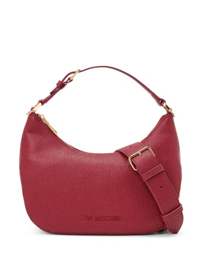 Love Moschino Logo-appliqué Tote Bag In Red