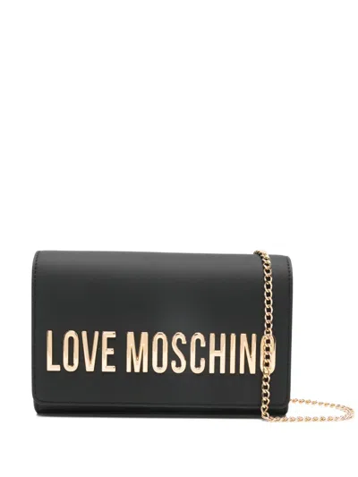Love Moschino Logo Chain Crossbody Bag In Pattern