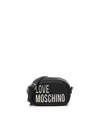 Love Moschino Logo Chain Shoulder Bag In Black