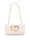 Love Moschino Logo-debossed Shoulder Bag In Neutrals