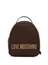 Love Moschino Logo-detail Backpack In Brown