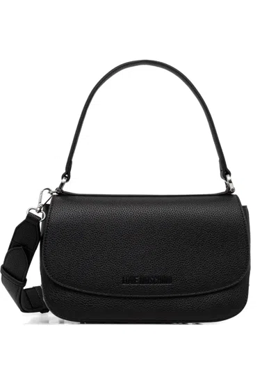 Love Moschino Logo-detail Tote Bag In Black