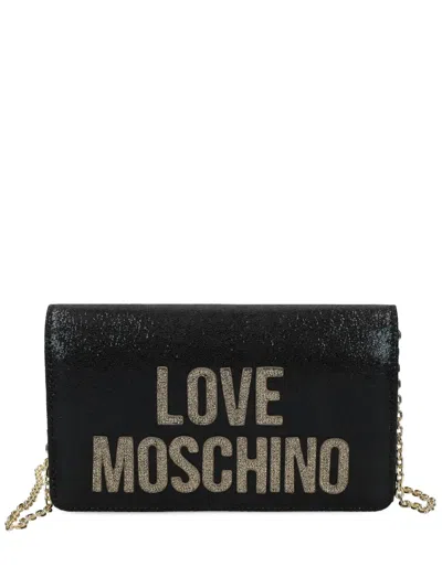 Love Moschino Logo-embellishment Crossbody Bag In Black