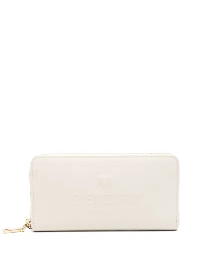 Love Moschino Logo-embossed Wallet In Neutrals