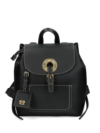 LOVE MOSCHINO LOGO-ENGRAVED BACKPACK
