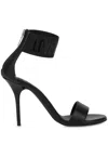 Love Moschino Sandalen Mit Jacquard-logo In Schwarz