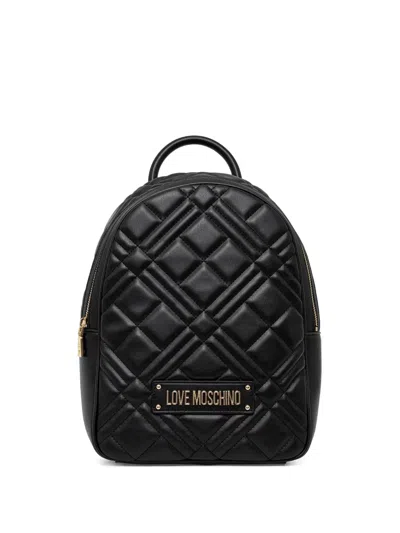 LOVE MOSCHINO LOGO-LETTERING BACKPACK