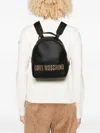 Love Moschino Logo-lettering Backpack In Black