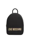 Love Moschino Logo-lettering Backpack In Black