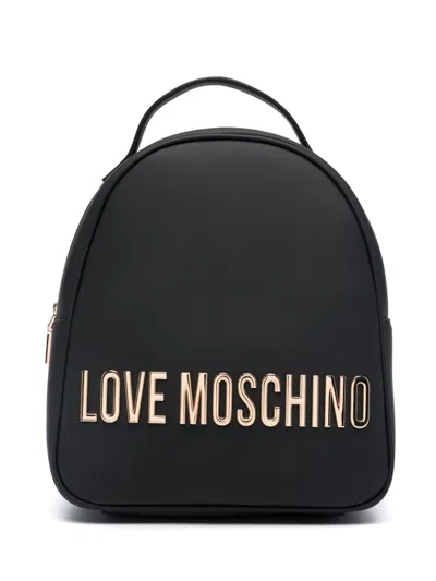 Love Moschino Logo-lettering Backpack In Black