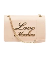 LOVE MOSCHINO LOVE MOSCHINO LOGO LETTERING CHAIN LINKED SHOULDER BAG