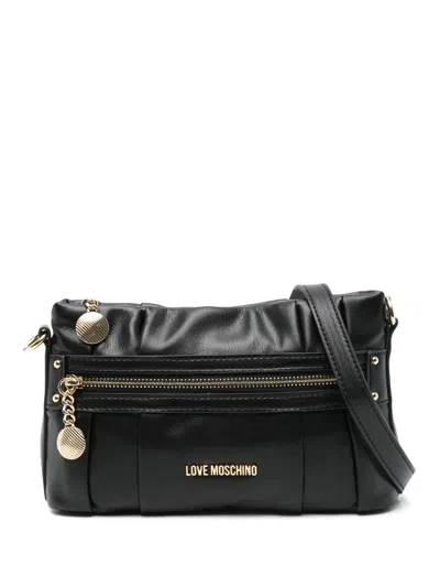 Love Moschino Logo-lettering Cross Body Bag In Black