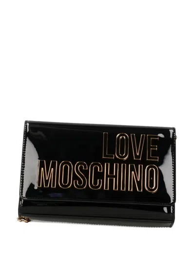 Love Moschino Logo-lettering Cross Body Bag In Black