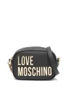 Love Moschino Logo-lettering Cross Body Bag In Black