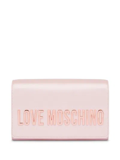 Love Moschino Logo-lettering Cross Body Bag In Pink