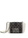 Love Moschino Logo-lettering Crossbody Bag In Black