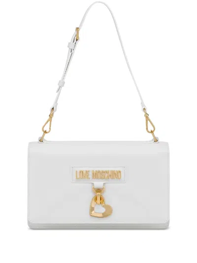 Love Moschino Logo-lettering Shoulder Bag In ホワイト