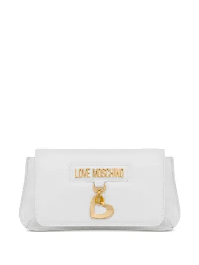 Love Moschino Logo-lettering Shoulder Bag In ホワイト