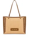 Love Moschino Logo-lettering Shoulder Bag In 中性色