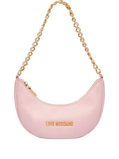 Love Moschino Logo-lettering Shoulder Bag In Pink