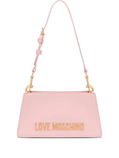 Love Moschino Logo-lettering Shoulder Bag In Pink