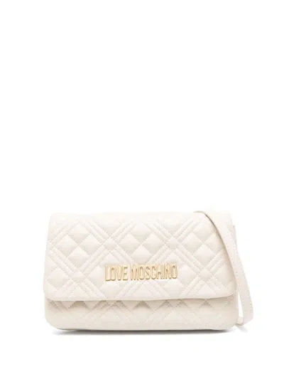 Love Moschino Logo-lettering Shoulder Bag In 中性色