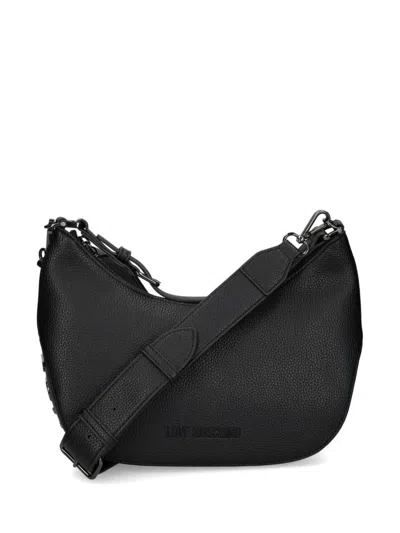 Love Moschino Logo-lettering Shoulder Bag In Black