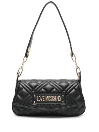 LOVE MOSCHINO LOGO-LETTERING SHOULDER BAG 