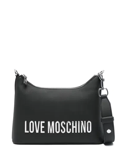 Love Moschino Logo-lettering Shoulder Bag In Black