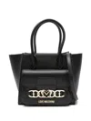 Love Moschino Logo-lettering Tote Bag In 黑色