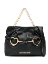 Love Moschino Logo-lettering Tote Bag In Black