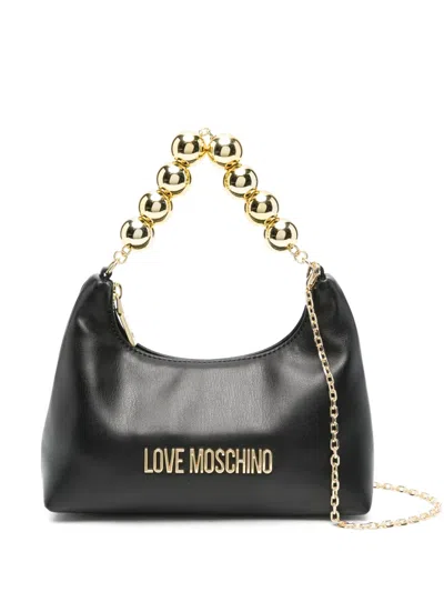 Love Moschino Logo-lettering Tote Bag In Black