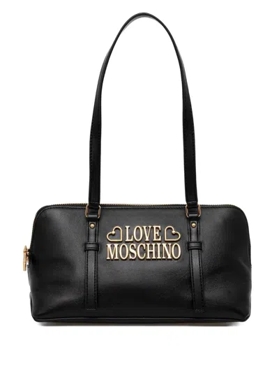 Love Moschino Logo-lettering Tote Bag In Black