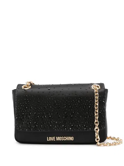 Love Moschino Logo-lettering Tote Bag In Black