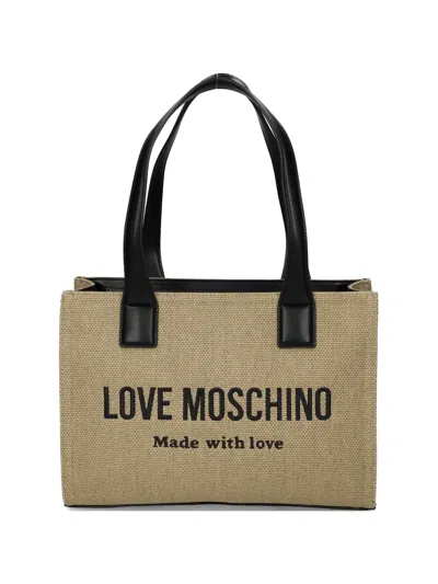 Love Moschino Logo-lettering Tote Bag In Brown