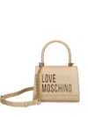 Love Moschino Logo-lettering Tote Bag In Gold