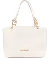 Love Moschino Logo-lettering Tote Bag In Neutral