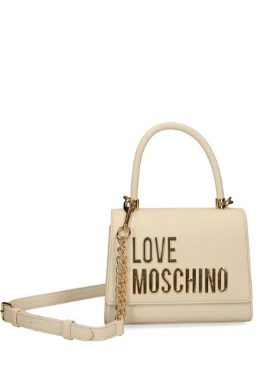 Love Moschino Logo-lettering Tote Bag In Neutrals