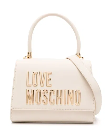 Love Moschino Logo-lettering Tote Bag In Neutrals