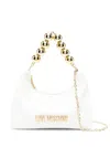 Love Moschino Logo-lettering Tote Bag In Weiss