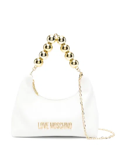 Love Moschino Logo-lettering Tote Bag In Weiss