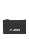 Love Moschino Logo-lettering Wallet In 000 Nero