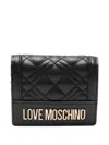 Love Moschino Logo-lettering Wallet In Black