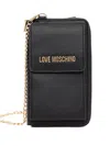 Love Moschino Logo-lettering Wallet In Black